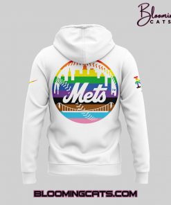 New York Mets Happy Pride Month Limited Edition White Hoodie