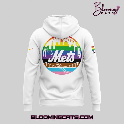 New York Mets Happy Pride Month Limited Edition White Hoodie