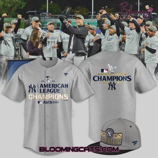 New York Yankees ALCS Champion Limited Edition Grey Baseball Jersey