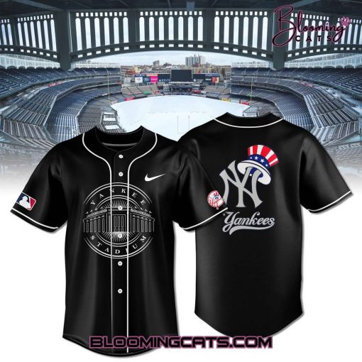 New York Yankees Stadium Black Baseball Jersey