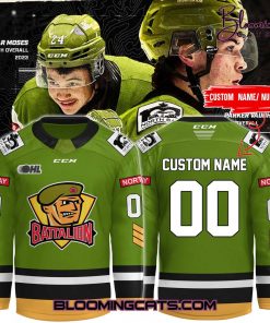 North Bay Battalion x Ontario Hockey League Green Jersey