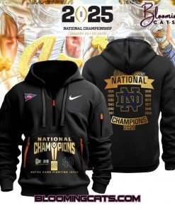 Notre Dame Fighting Irish National Champions 2025 Limited Edition Quarter Zip Hoodie