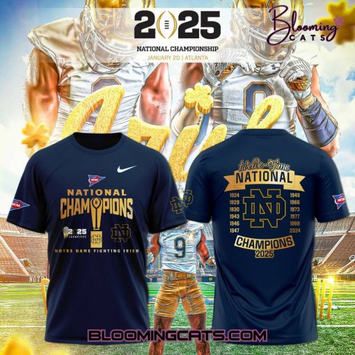 Notre Dame Fighting Irish National Champions 2025 Limited Edition Shirt