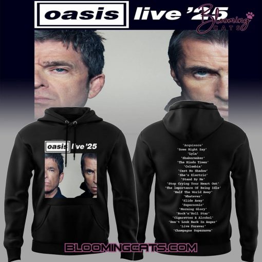 Oasis Live 25′ World Tour Limited Edition Black Hoodie