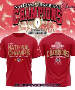 Ohio State Buckeyes 2024 NCAA National Champions Red Shirt