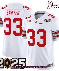 Ohio State Buckeyes “Heritage Stripe” 2025 CFP Final Football Jersey