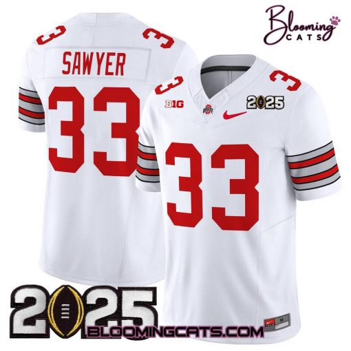 Ohio State Buckeyes “Heritage Stripe” 2025 CFP Final Football Jersey