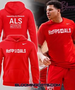 Ohio State Buckeyes “Hoops4ALS” Limited Edition Red Hoodie