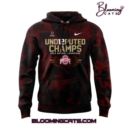 Ohio State Buckeyes Playoff National Champions Smoke Red Hoodie