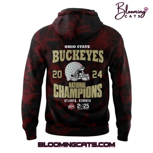 Ohio State Buckeyes Playoff National Champions Smoke Red Hoodie