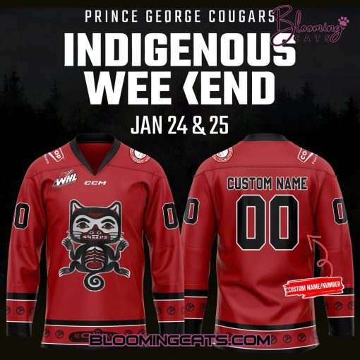 Prince George Cougars x Indigenous Weekend 2025 Limited Edition Jersey