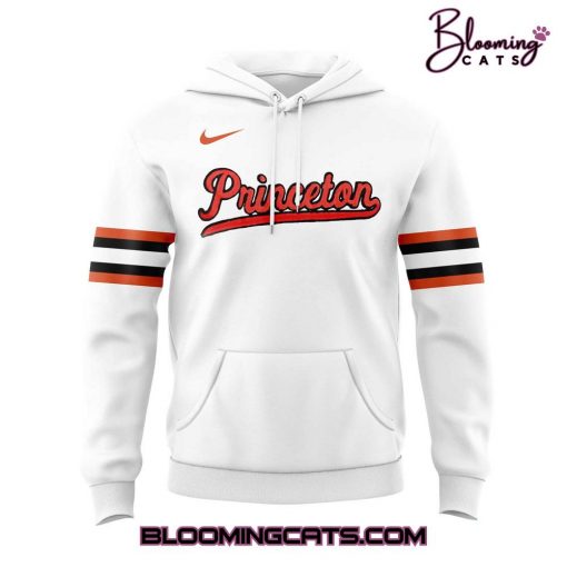 Princeton Tigers Basketball Vintage Uniform White Hoodie