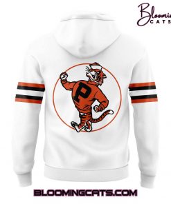 Princeton Tigers Basketball Vintage Uniform White Hoodie