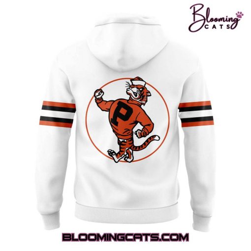 Princeton Tigers Basketball Vintage Uniform White Hoodie