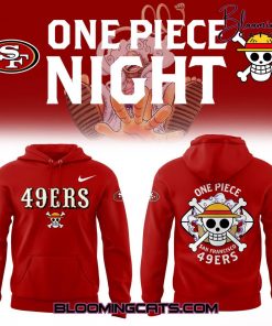 San Francisco 49ers x One Piece Limited Edition Red Hoodie