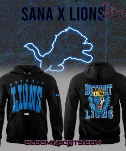 Sana x Detroit Lions Limited Edition Black Hoodie