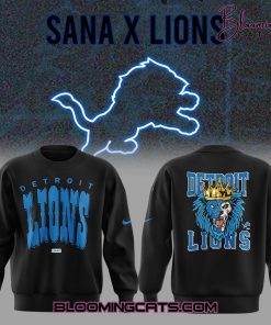 Sana x Detroit Lions Limited Edition Black Sweatshirt