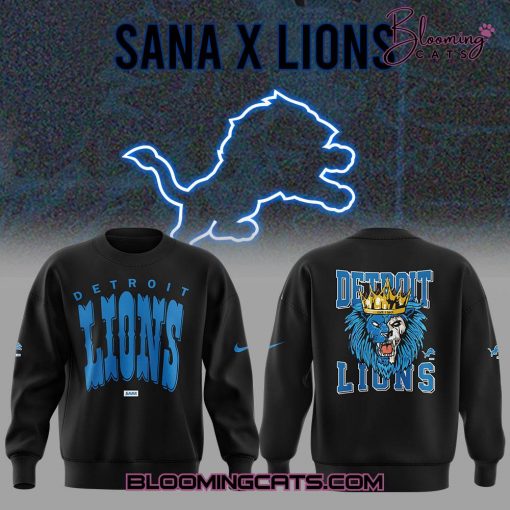 Sana x Detroit Lions Limited Edition Black Sweatshirt