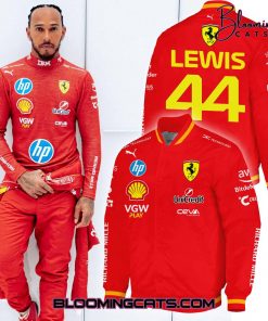 Scuderia Ferrari F1 Racing Lewis Hamilton Bomber Jacket