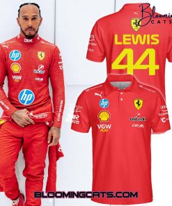 Scuderia Ferrari F1 Racing Lewis Hamilton Polo Shirt