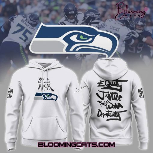 Seattle Seahawks Be A Change Maker NFL Grey Hoodie