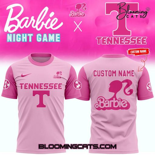 Tennessee Volunteers x Barbie Night Game Personalized Pink Tee