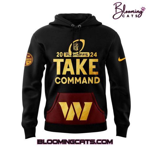 Washington Commanders “2024 NFL Playoffs” Black Hoodie