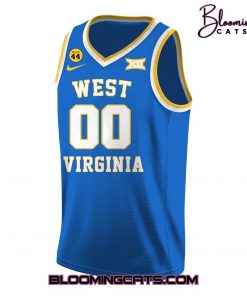 West Virginia Mountaineers Limited Edition Blue Basketball Jersey