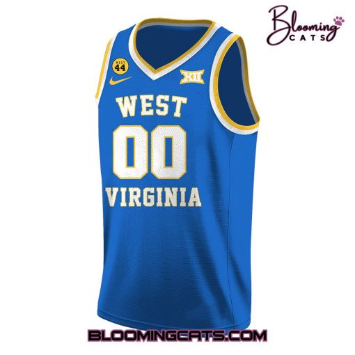 West Virginia Mountaineers Limited Edition Blue Basketball Jersey