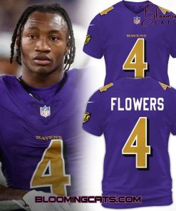 Zay Flowers x Baltimore Ravens Limited Edition Purple Football Jersey