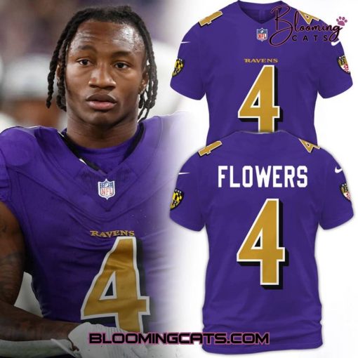 Zay Flowers x Baltimore Ravens Limited Edition Purple Football Jersey