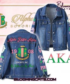 Alpha Kappa Alpha “By Culture and By Merit” Denim Jacket