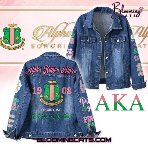 Alpha Kappa Alpha “By Culture and By Merit” Denim Jacket