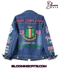 Alpha Kappa Alpha By Culture and By Merit Denim Jacket