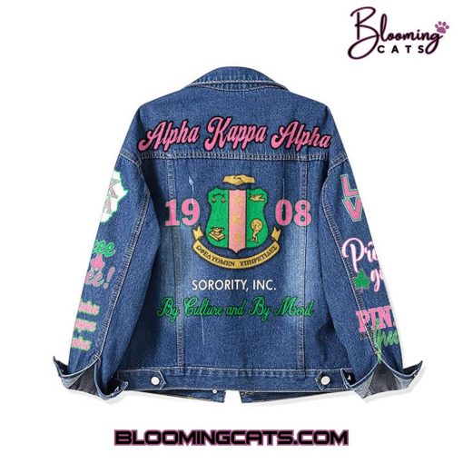 Alpha Kappa Alpha “By Culture and By Merit” Denim Jacket