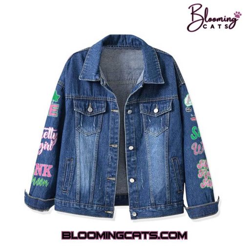 Alpha Kappa Alpha “By Culture and By Merit” Denim Jacket