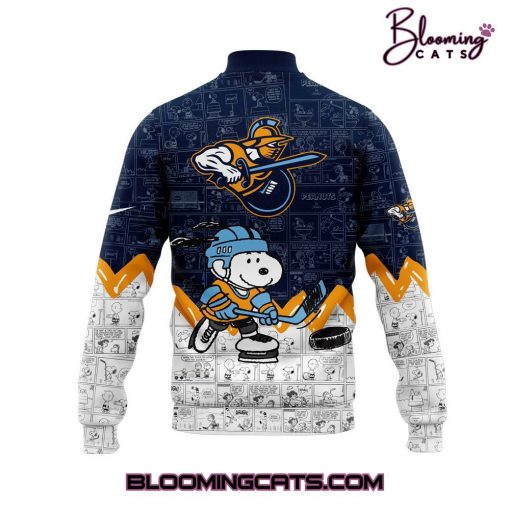 Atlanta Gladiators x Pirates Anniversary of Peanuts Baseball Jacket