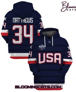 Auston Matthews USA Youth 2025 4 Nations Face-Off Premier Player Hoodie