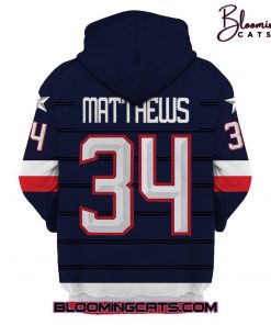 Auston Matthews USA Youth 2025 4 Nations FaceOff Premier Player Hoodie