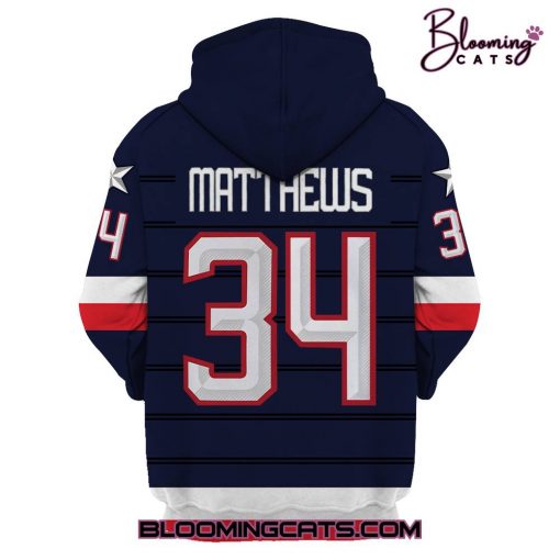 Auston Matthews USA Youth 2025 4 Nations Face-Off Premier Player Hoodie