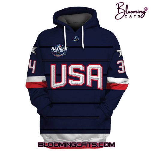 Auston Matthews USA Youth 2025 4 Nations Face-Off Premier Player Hoodie