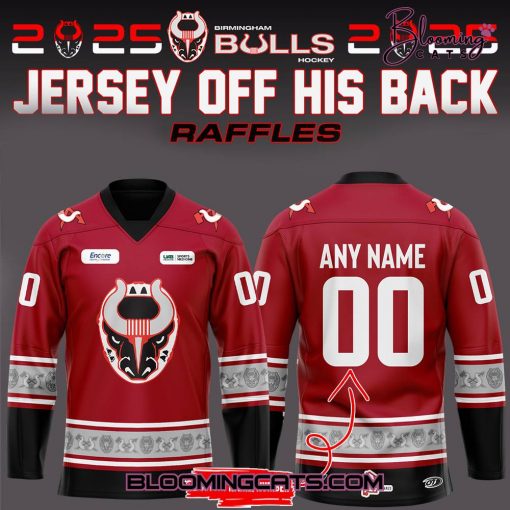 Birmingham Bulls Hockey 2025 Limited Edition Red Jersey