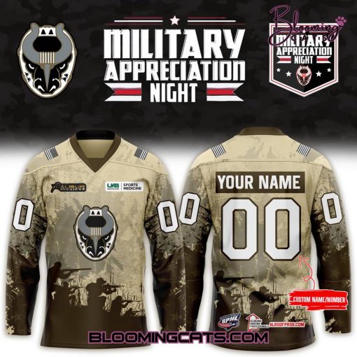 Birmingham Bulls Military Night 2025 Hockey Jersey