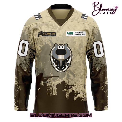 Birmingham Bulls Military Night 2025 Hockey Jersey