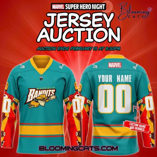 Buffalo Bandits “Marval Supper Hero Night” 2025 Limited Edition Jersey