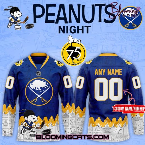 Buffalo Sabres 75th Anniversary of Peanuts Jersey