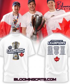 Canada Fanatics Steel 2025 4 Nations Face Off Champions T-shirt