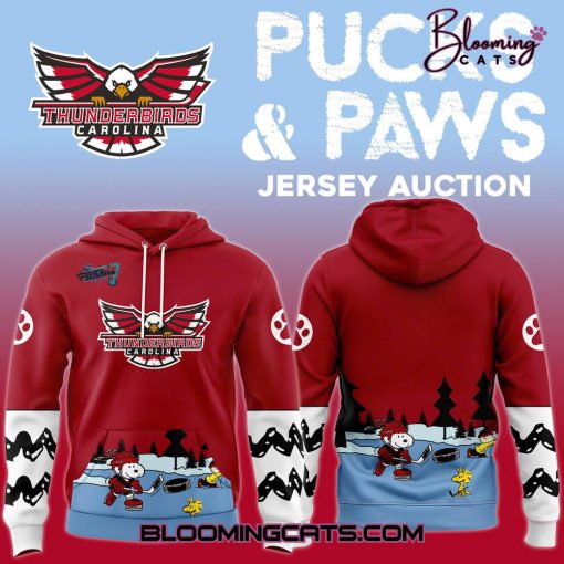 Carolina Thunderbirds x Pucks and Paws 2025 Limited Edition Hoodie