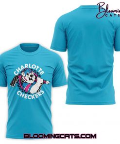 Charlotte Checkers Neon Night Blue T-Shirt