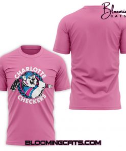 Charlotte Checkers Neon Night Pink T-Shirt